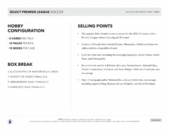 Panini - 2022/23 Select English Premier League Football (Soccer) - Hobby Box(Panini 2022 23 Select English Premier League Football Soccer Hobby Box) 10 Panini - 2022/23 Select English Premier League Football (Soccer) - Hobby Box(Panini 2022 23 Select English Premier League Football Soccer Hobby Box) -The Card Vault Store panini 202223 select english premier league football soccer hobby box the card vault 5