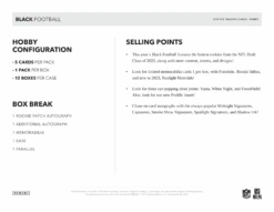 Panini - 2023 Black American Football (NFL) - Hobby Box(Panini 2023 Black American Football Nfl Hobby Box) -The Card Vault Store panini 2023 black american football nfl hobby box the card vault 5