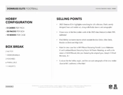 Panini - 2023 Donruss Elite American Football (NFL) - Hobby Box(Panini 2023 Elite American Football Nfl Hobby Box) 10 Panini - 2023 Donruss Elite American Football (NFL) - Hobby Box(Panini 2023 Elite American Football Nfl Hobby Box) -The Card Vault Store panini 2023 donruss elite american football nfl hobby box the card vault 5
