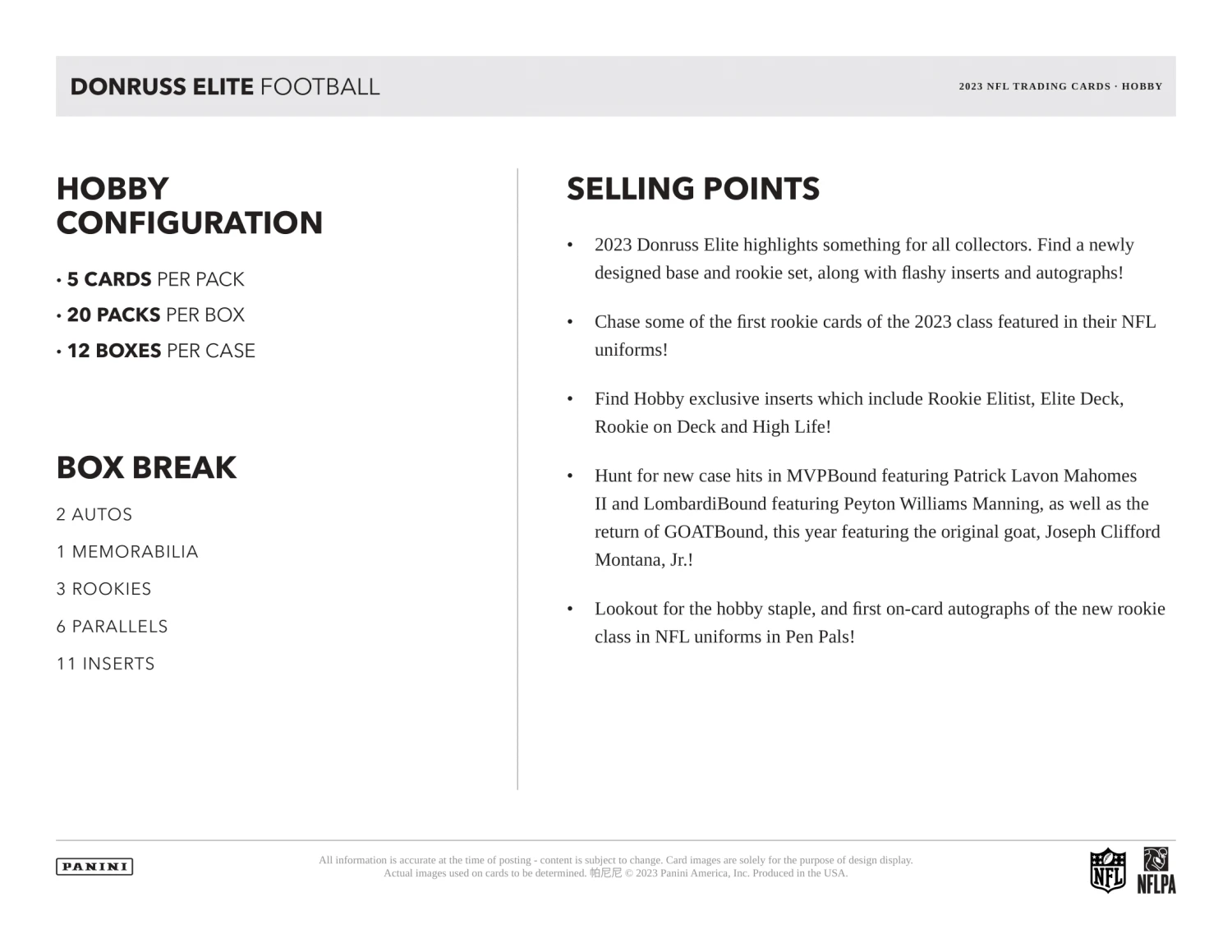 Panini - 2023 Donruss Elite American Football (NFL) - Hobby Box(Panini 2023 Elite American Football Nfl Hobby Box) 5 Panini - 2023 Donruss Elite American Football (NFL) - Hobby Box(Panini 2023 Elite American Football Nfl Hobby Box) - Image 5