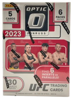 Panini - 2023 Donruss Optic UFC - Blaster Box(Panini 2023 Donruss Optic Ufc Blaster Box)