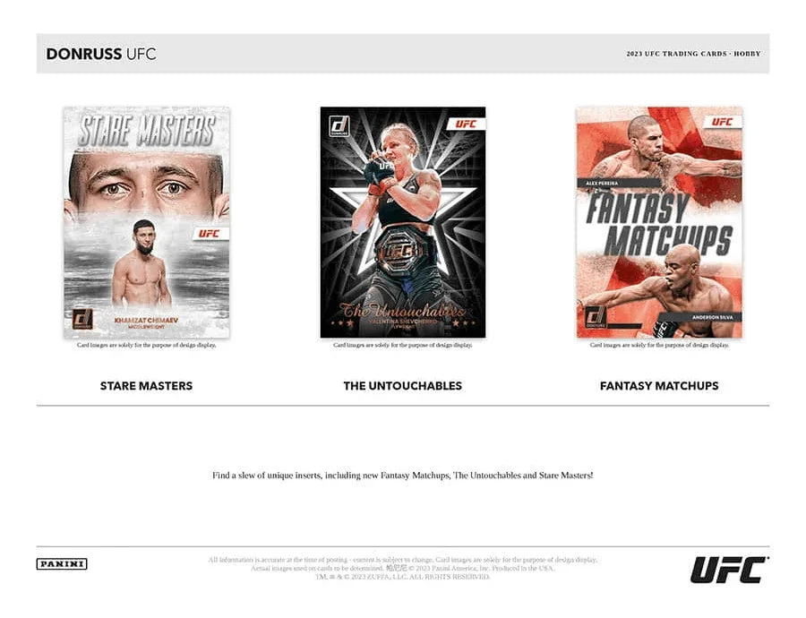 Panini - 2023 Donruss UFC - Hobby Box (10 Packs)(Panini 2023 Donruss Ufc Hobby Box 10 Packs) 2 Panini - 2023 Donruss UFC - Hobby Box (10 Packs)(Panini 2023 Donruss Ufc Hobby Box 10 Packs) - Image 2
