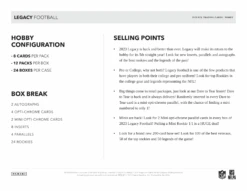 Panini - 2023 Legacy American Football (NFL) - Hobby Box(Panini 2023 Legacy American Football Nfl Hobby Box) -The Card Vault Store panini 2023 legacy american football nfl hobby box the card vault 6