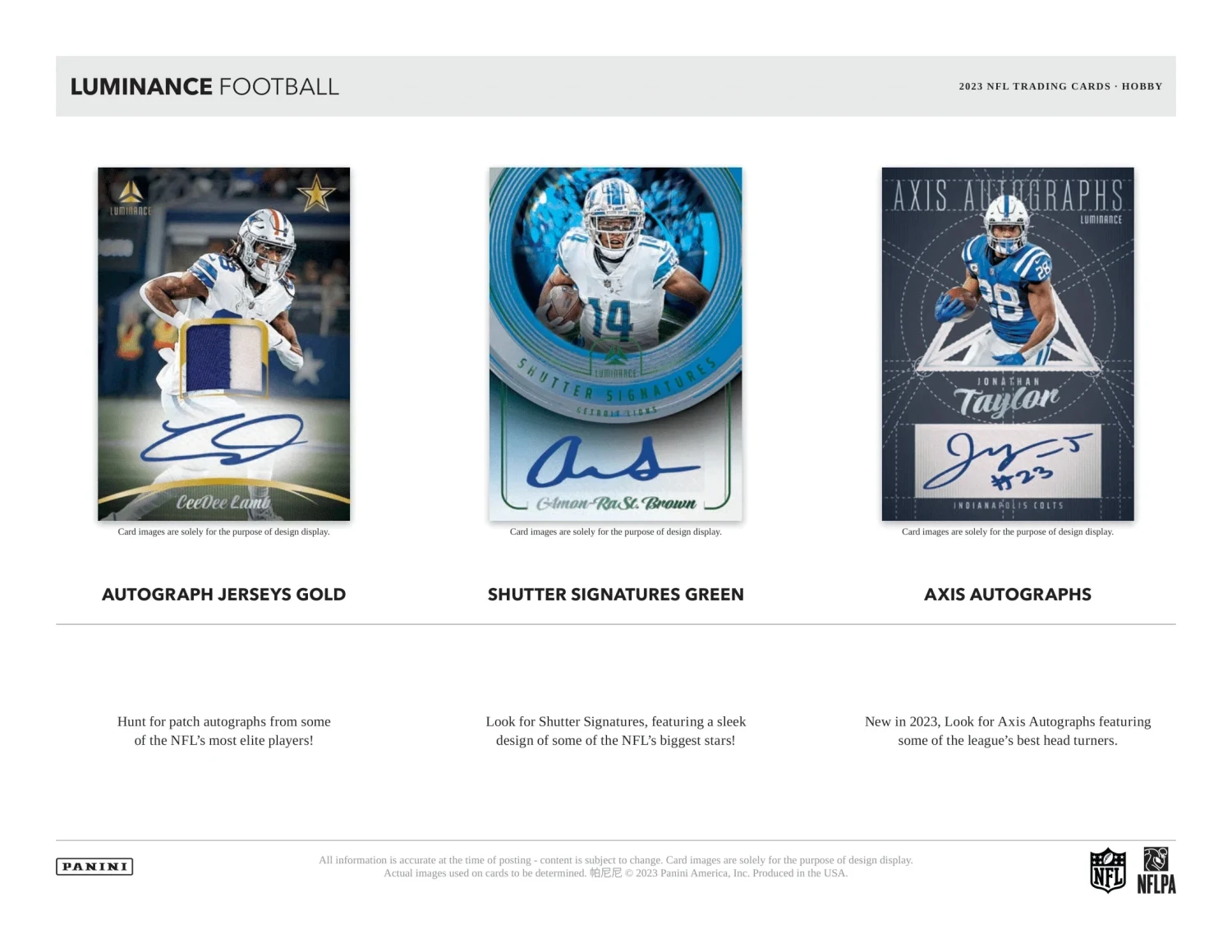 Panini - 2023 Luminance American Football (NFL) - Hobby Box(Panini 2023 Luminance American Football Nfl Hobby Box) 4 Panini - 2023 Luminance American Football (NFL) - Hobby Box(Panini 2023 Luminance American Football Nfl Hobby Box) - Image 4