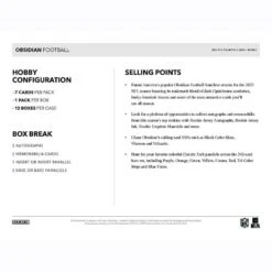 Panini - 2023 Obsidian American Football (NFL) - Hobby Box(Panini 2023 Obsidian American Football Nfl Hobby Box) 11 Panini - 2023 Obsidian American Football (NFL) - Hobby Box(Panini 2023 Obsidian American Football Nfl Hobby Box) -The Card Vault Store panini 2023 obsidian american football nfl hobby box the card vault 5