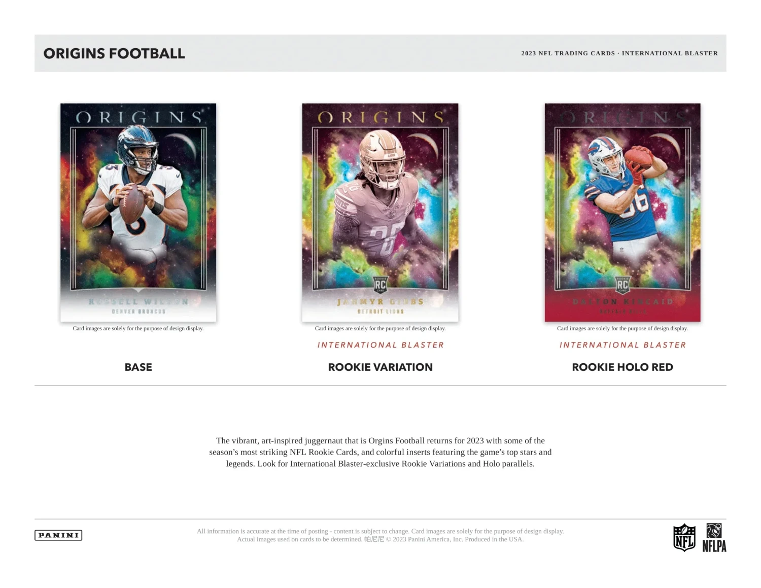 Panini - 2023 Origins American Football (NFL) - International Blaster Box(Panini 2023 Origins American Football Nfl International Blaster Box) 2 Panini - 2023 Origins American Football (NFL) - International Blaster Box(Panini 2023 Origins American Football Nfl International Blaster Box) - Image 2