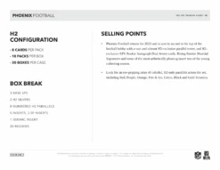 Panini - 2023 Phoenix American Football (NFL) - Hybrid H2 Box(Panini 2023 Phoenix American Football Nfl Hybrid H2 Box) -The Card Vault Store panini 2023 phoenix american football nfl hybrid h2 box the card vault 5