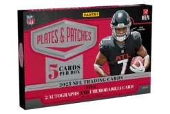 Panini - 2023 Plates & Patches American Football (NFL) - Hobby Box(Panini 2023 Plates Patches American Football Nfl Hobby Box)