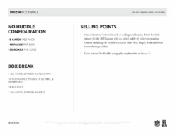 Panini - 2023 Prizm No Huddle American Football (NFL) - Hobby Box(Panini 2023 Prizm No Huddle American Football Nfl Hobby Box) -The Card Vault Store panini 2023 prizm no huddle american football nfl hobby box the card vault 4