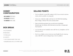 Panini - 2023 Score American Football (NFL) - Hobby Box(Panini 2023 Score American Football Nfl Hobby Box) -The Card Vault Store panini 2023 score american football nfl hobby box the card vault 6