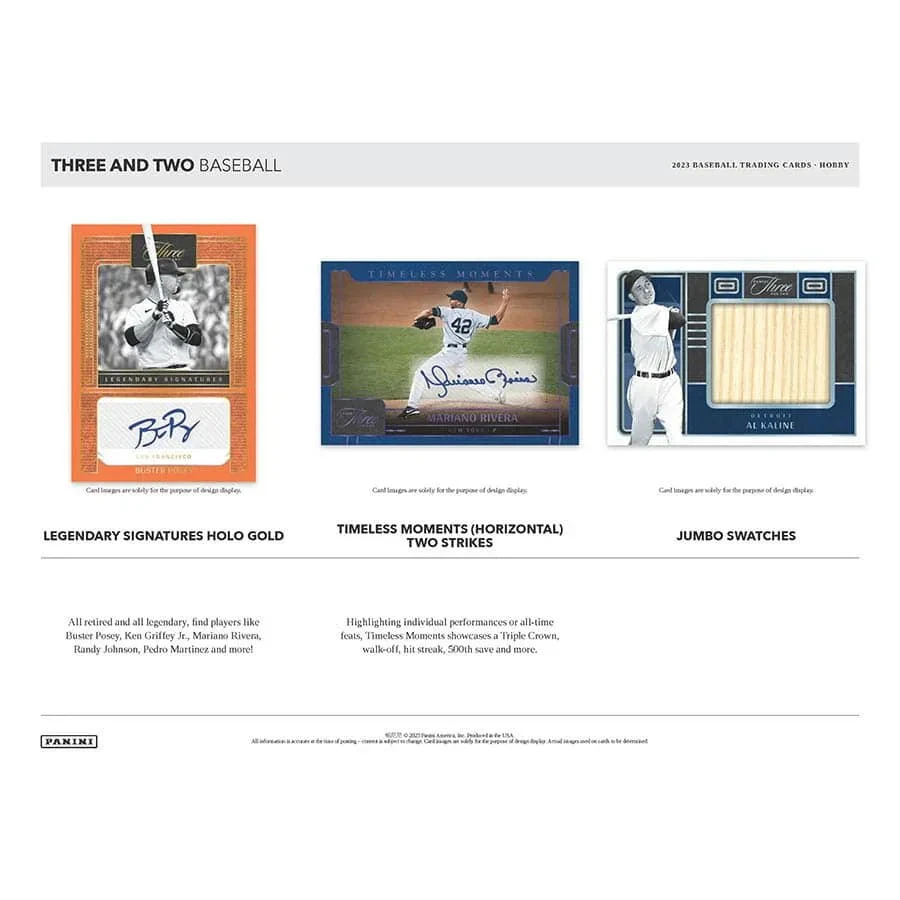 Panini - 2023 Three And Two Baseball (MLB) - Hobby Box(Panini 2023 Three And Two Baseball Mlb Hobby Box) 4 Panini - 2023 Three And Two Baseball (MLB) - Hobby Box(Panini 2023 Three And Two Baseball Mlb Hobby Box) - Image 4