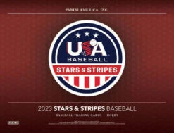Panini - 2023 USA Stars & Stripes Baseball (MLB) - Hobby Box(Panini 2023 Usa Stars Stripes Baseball Mlb Hobby Box) -The Card Vault Store panini 2023 usa stars and stripes baseball mlb hobby box the card vault 2