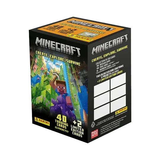 Panini - Minecraft Create Explore Survive Trading Card Collection - Blaster Box(Panini Minecraft Create Explore Survive Trading Card Collection Blaster Pack) 1 Panini - Minecraft Create Explore Survive Trading Card Collection - Blaster Box(Panini Minecraft Create Explore Survive Trading Card Collection Blaster Pack)