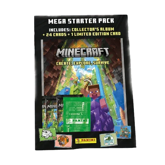 Panini - Minecraft Create Explore Survive Trading Card Collection - Starter Pack(Panini Minecraft Create Explore Survive Trading Card Collection Starter Pack) 1 Panini - Minecraft Create Explore Survive Trading Card Collection - Starter Pack(Panini Minecraft Create Explore Survive Trading Card Collection Starter Pack)