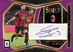 Panini - 2023/24 Select Serie A Football (Soccer) - Hobby Box(Panini 2023 24 Select Serie A Football Soccer Hobby Box) -The Card Vault Store pitchside purple giroud copy