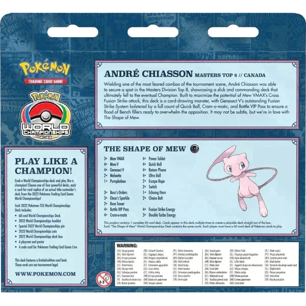 Pokemon TCG - 2022 World Championships Deck - Andre(Pokemon Tcg 2022 World Championships Deck Andre) 6 Pokemon TCG - 2022 World Championships Deck - Andre(Pokemon Tcg 2022 World Championships Deck Andre) - Image 6