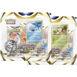 Pokemon TCG: Brilliant Stars 3-Pack Blister - Glaceon/Leafeon(Pokemon Tcg Brilliant Stars 3 Pack Blister Glaceon Leafeon)