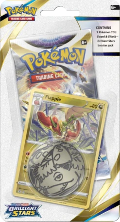 Pokemon TCG: Brilliant Stars Checklane Blister Pack - Eevee/Flapple(Pokemon Tcg Brilliant Stars Checklane Blister Pack Eevee Flapple) -The Card Vault Store pokemon tcg brilliant stars checklane blister pack eeveeflapple the card vault 3