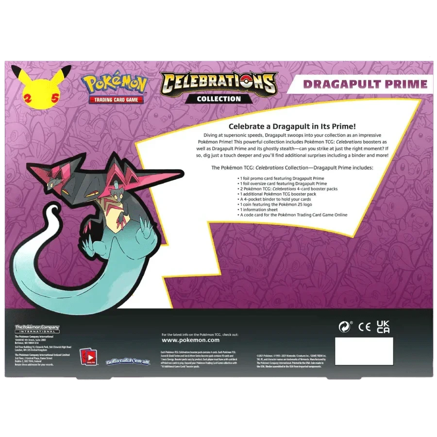 Pokemon TCG: Celebrations Collection Box - Dragapult Prime(Pokemon Tcg Celebrations Collection Box Dragapult Prime) 5 Pokemon TCG: Celebrations Collection Box - Dragapult Prime(Pokemon Tcg Celebrations Collection Box Dragapult Prime) - Image 5