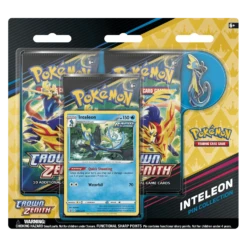 Pokemon TCG: Crown Zenith Pin Collection - Inteleon(Pokemon Tcg Crown Zenith Pin Collection Inteleon)
