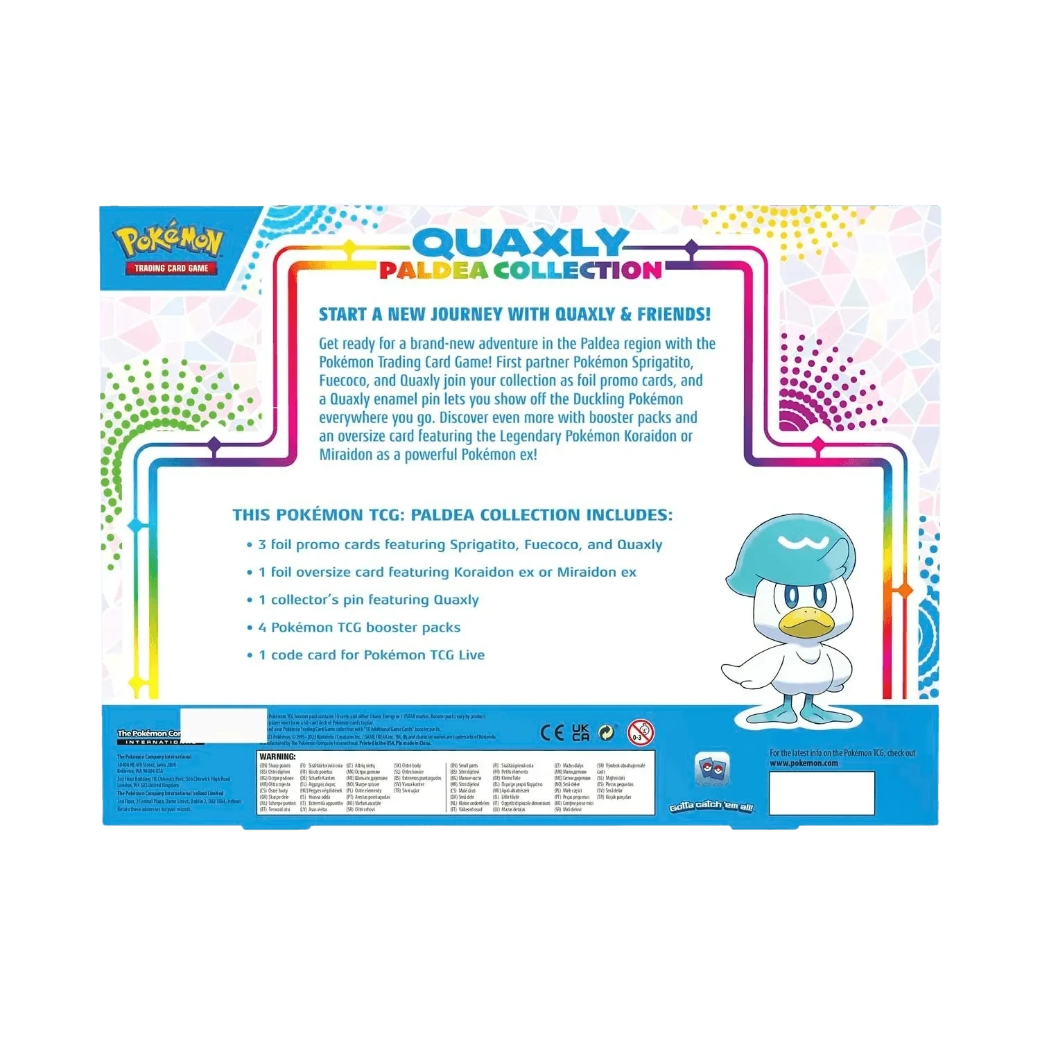 Pokemon TCG: Paldea Collection Box - Quaxly(Pokemon Tcg Paldea Collection Box Sprigatito) 6 Pokemon TCG: Paldea Collection Box - Quaxly(Pokemon Tcg Paldea Collection Box Sprigatito) - Image 6