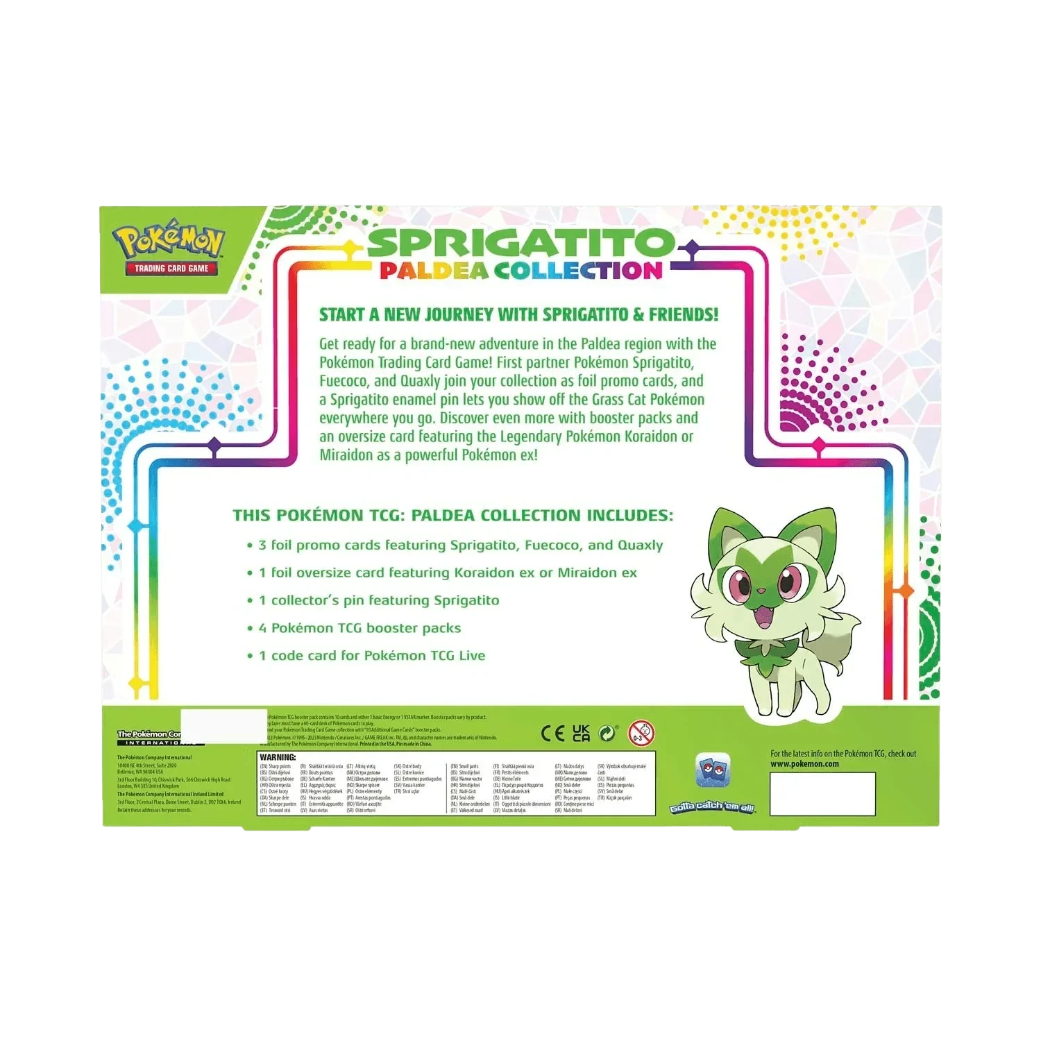 Pokemon TCG: Paldea Collection Box - Sprigatito(Pokemon Tcg Paldea Collection Box Sprigatito 1) 6 Pokemon TCG: Paldea Collection Box - Sprigatito(Pokemon Tcg Paldea Collection Box Sprigatito 1) - Image 6