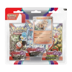 Pokemon TCG - Scarlet & Violet Base Set - 3-Pack Blister - Arcanine(Pokemon Tcg Scarlet Violet Base Set 3 Pack Blister Arcanine)