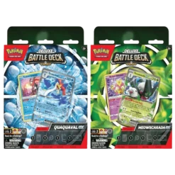Pokemon TCG - Scarlet & Violet Paldea Evolved - Meowscarada Ex & Quaquaval Ex Deluxe Battle Decks(Pokemon Tcg Scarlet Violet Paldea Evolved Meowscarada Quaquaval Ex Deluxe Battle Decks)
