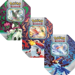 Pokemon TCG - Scarlet & Violet - Paldea Partners Tins - Mewoscarada & Skeledirge & Quaquaval(Pokemon Tcg Scarlet Violet Paldea Partners Tins Mewoscarada Skeledirge Quaquaval)