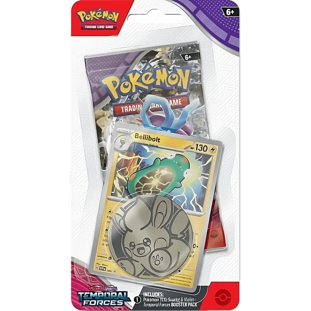 Pokemon TCG - Scarlet & Violet - Temporal Forces - Checklane Blister Pack (Bellibolt)(Pokemon Tcg Scarlet Violet Temporal Forces Premium Checklane Blister Pack Bellibolt) 3 Pokemon TCG - Scarlet & Violet - Temporal Forces - Checklane Blister Pack (Bellibolt)(Pokemon Tcg Scarlet Violet Temporal Forces Premium Checklane Blister Pack Bellibolt) - Image 3