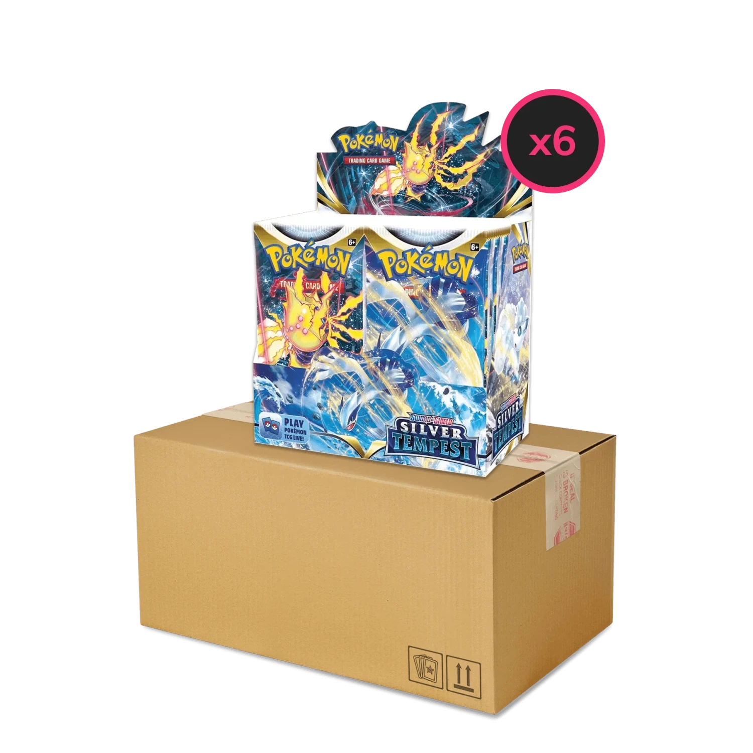Pokemon TCG - Sword & Shield - Silver Tempest - Display Case (6x Booster Boxes)(Pokemon Tcg Sword Shield Silver Tempest Display Case 6x Booster Boxes) 1 Pokemon TCG - Sword & Shield - Silver Tempest - Display Case (6x Booster Boxes)(Pokemon Tcg Sword Shield Silver Tempest Display Case 6x Booster Boxes)