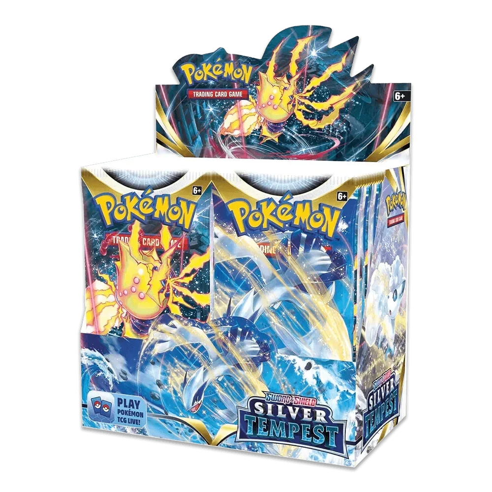 Pokemon TCG - Sword & Shield - Silver Tempest - Display Case (6x Booster Boxes)(Pokemon Tcg Sword Shield Silver Tempest Display Case 6x Booster Boxes) 2 Pokemon TCG - Sword & Shield - Silver Tempest - Display Case (6x Booster Boxes)(Pokemon Tcg Sword Shield Silver Tempest Display Case 6x Booster Boxes) - Image 2