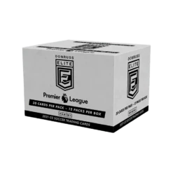 Panini Premier League 2021/22 Donruss Elite Football (Soccer) - Fat Pack Box (12 Packs)(Premier League 2021 22 Donruss Elite Fat Pack Box 12 Packs)