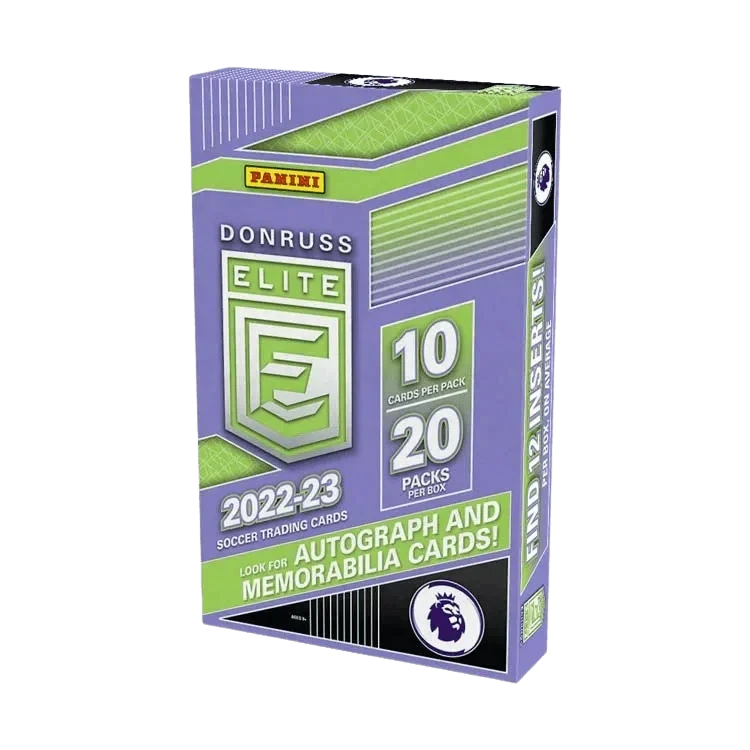 Panini Premier League 2022/23 Donruss Elite Football (Soccer) - Retail Box (20 Packs)(Premier League 2022 23 Donruss Elite Football Soccer Retail Box 20 Packs) 1 Panini Premier League 2022/23 Donruss Elite Football (Soccer) - Retail Box (20 Packs)(Premier League 2022 23 Donruss Elite Football Soccer Retail Box 20 Packs)