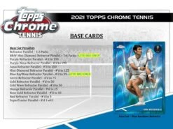 Topps - 2021 Chrome Tennis - Hobby Lite Box(Topps 2021 Chrome Tennis Hobby Lite Box) -The Card Vault Store topps 2021 chrome tennis hobby lite box the card vault 5