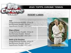 Topps - 2021 Chrome Tennis - Hobby Lite Box(Topps 2021 Chrome Tennis Hobby Lite Box) -The Card Vault Store topps 2021 chrome tennis hobby lite box the card vault 6