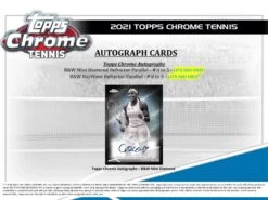 Topps - 2021 Chrome Tennis - Hobby Lite Box(Topps 2021 Chrome Tennis Hobby Lite Box) -The Card Vault Store topps 2021 chrome tennis hobby lite box the card vault 7