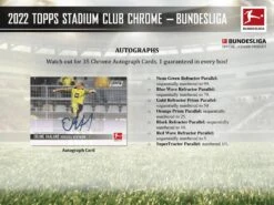 Topps - 2021/22 Bundesliga Stadium Club Chrome Football (Soccer) - Hobby Box(Topps 2021 22 Bundesliga Stadium Club Chrome Football Soccer Hobby Box) -The Card Vault Store topps 202122 bundesliga stadium club chrome football soccer hobby box the card vault 4
