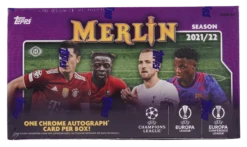 Topps - 2021/22 Chrome Merlin UEFA Champions League Football (Soccer) - Hobby Box(Topps 2021 22 Chrome Merlin Uefa Champions League Football Soccer Hobby Box)