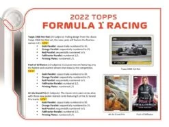 Topps - 2022 Formula 1 (F1) Flagship Racing - Hobby Box(Topps 2022 Formula 1 F1 Flagship Racing Hobby Box) -The Card Vault Store topps 2022 formula 1 f1 flagship racing hobby box the card vault 5