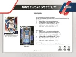 Topps - 2022/23 Chrome UEFA Competitions Football (Soccer) - Hobby Box(Topps 2022 23 Chrome Uefa Competitions Football Soccer Hobby Box) -The Card Vault Store topps 202223 chrome uefa competitions football soccer hobby box the card vault 6