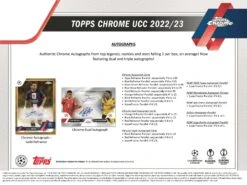 Topps - 2022/23 Chrome UEFA Competitions Football (Soccer) - Hobby Box(Topps 2022 23 Chrome Uefa Competitions Football Soccer Hobby Box) -The Card Vault Store topps 202223 chrome uefa competitions football soccer hobby box the card vault 7