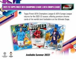 Topps - 2022/23 Finest UEFA Champions League And Europa League Football (Soccer) - Hobby Box(Topps 2022 23 Finest Uefa Champions Europa Club Competition Football)