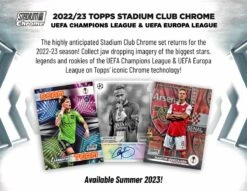 Topps - 2022/23 Stadium Club Chrome - UEFA Champions League And Europa League Competition Football (Soccer) - Hobby Box(Topps 2022 23 Stadium Club Uefa Champions And Europa League Club Competition Football Soccer Hobby Box)