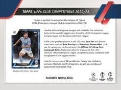 Topps - 2022/23 UEFA Club Competitions Football (Soccer) - Hobby Box(Topps 2022 23 Uefa Champions League Club Competitions Football Soccer Hobby Box)