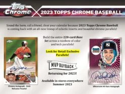 Topps - 2023 Chrome Baseball (MLB) - Value Box(Topps 2023 Chrome Baseball Mlb Value Box)