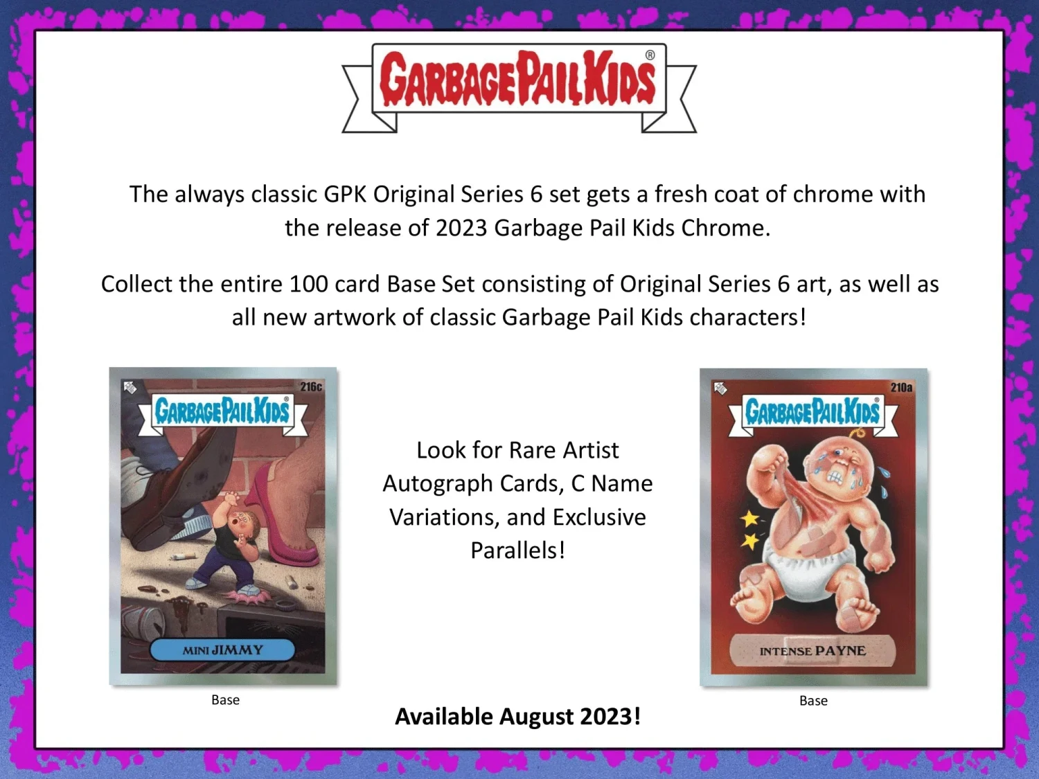 Topps - 2023 Chrome Garbage Pail Kids - Hobby Box(Topps 2023 Chrome Garbage Pail Kids Hobby Box) 2 Topps - 2023 Chrome Garbage Pail Kids - Hobby Box(Topps 2023 Chrome Garbage Pail Kids Hobby Box) - Image 2