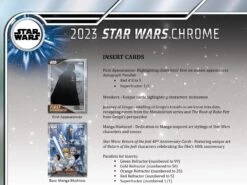 Topps - 2023 Chrome Star Wars - Hobby Box(Topps 2023 Chrome Star Wars Hobby Box) -The Card Vault Store topps 2023 chrome star wars hobby box the card vault 3