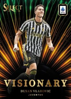 Panini - 2023/24 Select Serie A Football (Soccer) - Hobby Box(Panini 2023 24 Select Serie A Football Soccer Hobby Box) -The Card Vault Store visionary vlahovic copy
