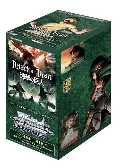 Weiss Schwarz - Attack On Titan Vol. 2 - Booster Box (20x Packs)(Weiss Schwarz Attack On Titan Vol 2 Booster Box 20 Packs) 1 Weiss Schwarz - Attack On Titan Vol. 2 - Booster Box (20x Packs)(Weiss Schwarz Attack On Titan Vol 2 Booster Box 20 Packs)